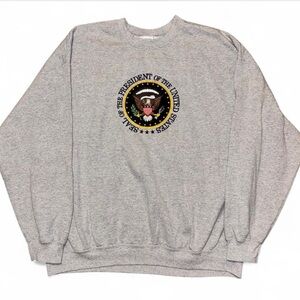 Gildan Gray Crewneck Sweater Classic Fit